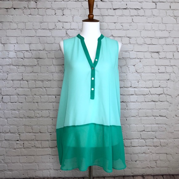 Anthropologie Tops - Sunday in Brooklyn Sleeveless Color Block Tunic